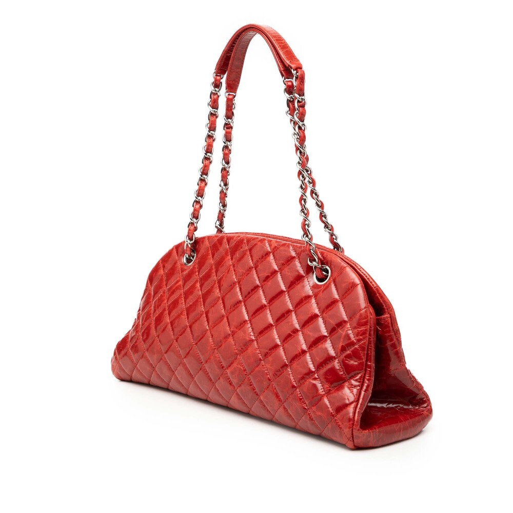 Pre-Loved Chanel Large Glazed Calfskin Mademoiselle Bowling Bag - Picture 2 of 8